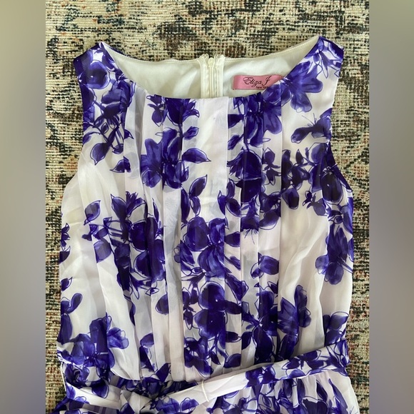 Eliza J Purple Floral Maxi Dress - Picture 3 of 6